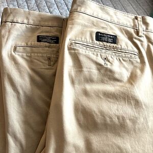 2 pairs banana republic chinos 34x34